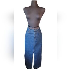 Girl•ish Long Denim Skirt